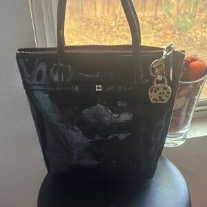 Kate Spade Shiny Black Tote Bag